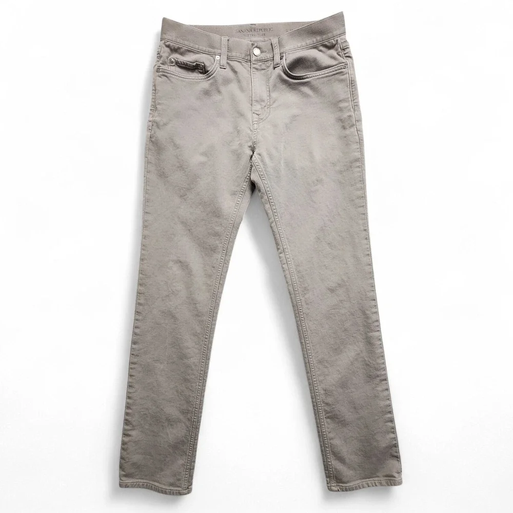Banana Republic The Traveler Slim Pants 31x34 (Fits as 30x33) Stretch Grey‎ READ